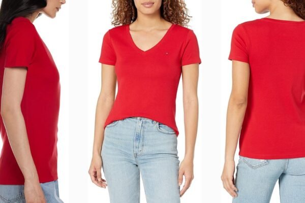 Women’s The Best Amazing Tommy Hilfiger V-neck Tee